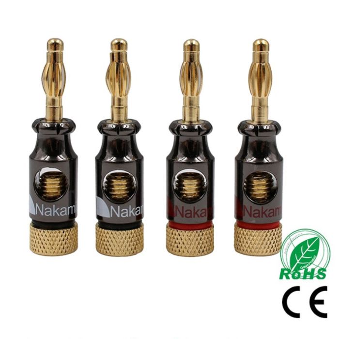Nakamichi банан щекери за тонколини Hi-Fi Hi-End позлатени