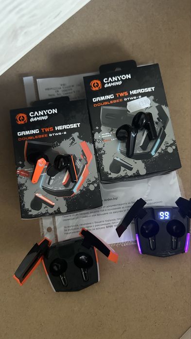 Безжични геймърски слушалки Canyon GTWS-2 Gaming DoubleBee ГАРАНЦИЯ