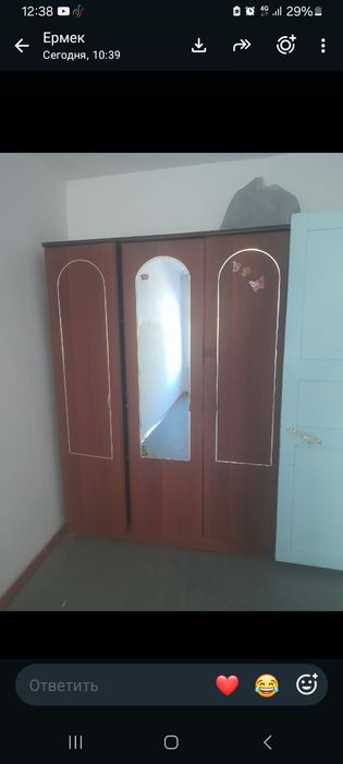 Продается,шифрнер с зеркалом 3дверной