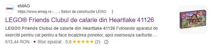 LEGO Friends - Clubul de calarie din Heartlake 41126, 575 piese