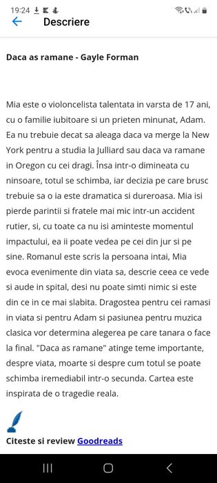 Doua carti : Daca te-as gasi, Daca as ramane