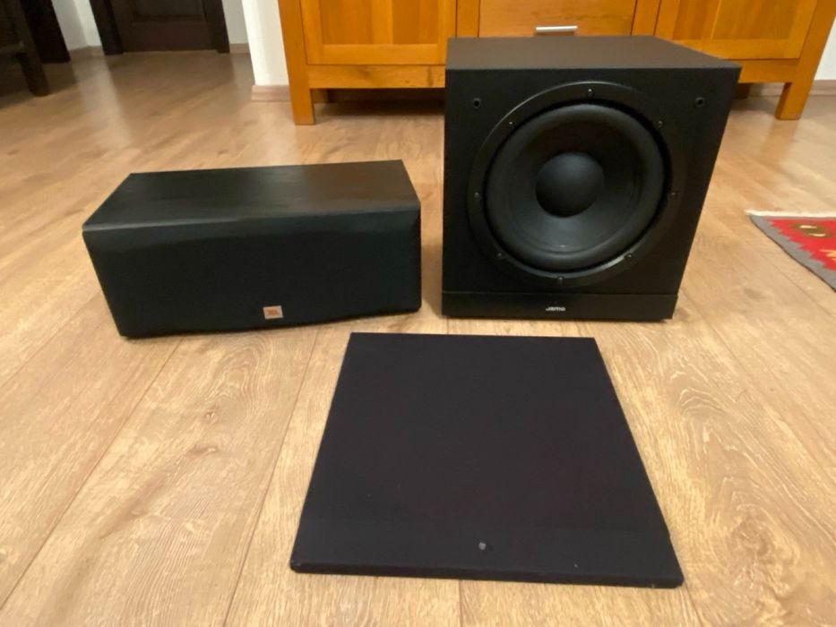 Subwoofer activ Jamo SUB 1810 + Boxă centru JBL EC25 "Northridge E series"