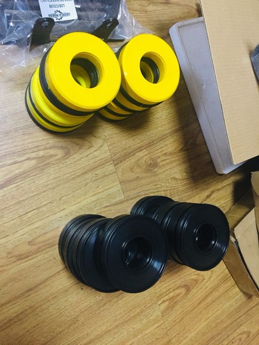 Тексталитовые пластины на экскаватор-погрузчик