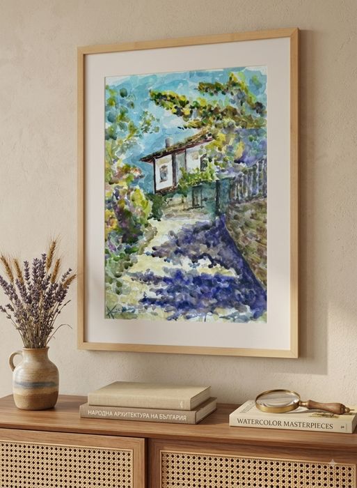 Авторска Картина Акварел “Пъстър Боженци” (35х50) / Original Watercolour Painting