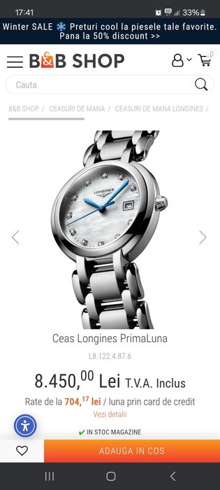 Vand / Schimb Ceas dama Longines PrimaLuna
