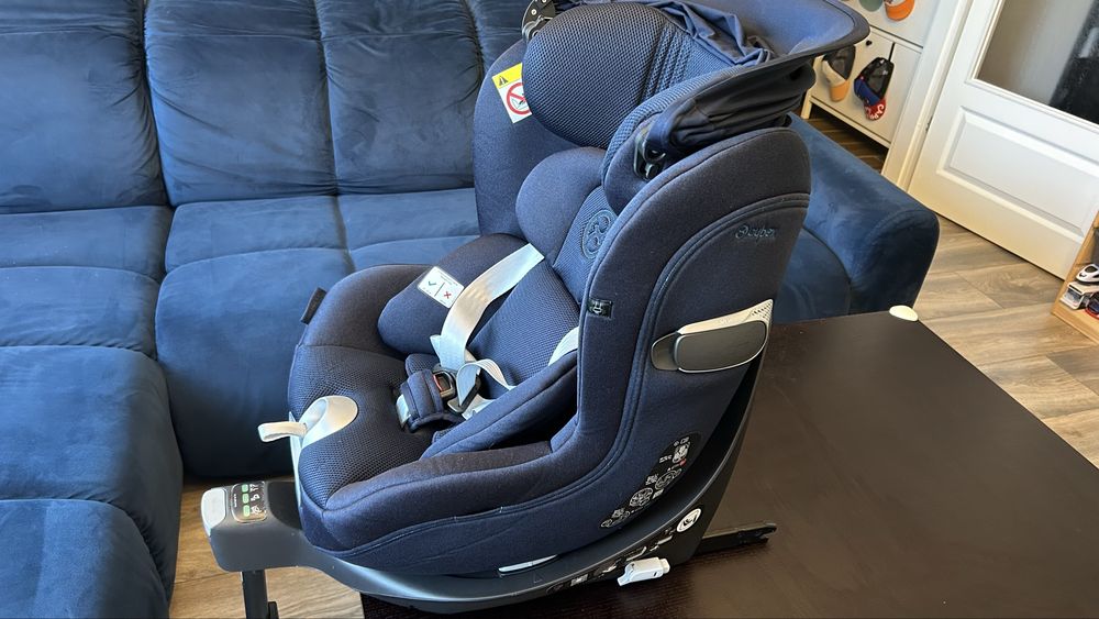 Cybex Sirona T i-size Plus cu baza Z si geanta Priam Nautical Blue