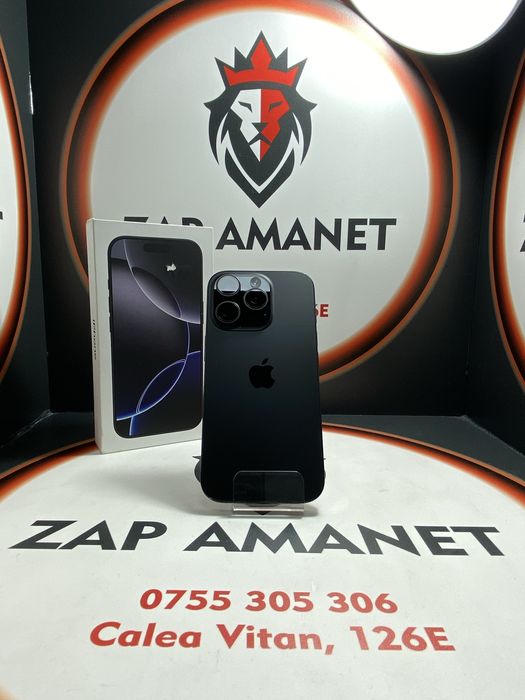ZAP AMANET VITAN - iPhone 16 Pro - 128GB - Black - 100% - 125 C.I.