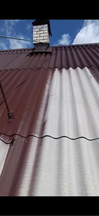 Покраска кришы фасады