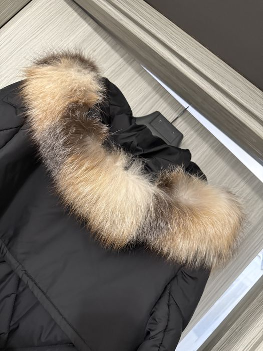 Geaca parka blana naturala lunga