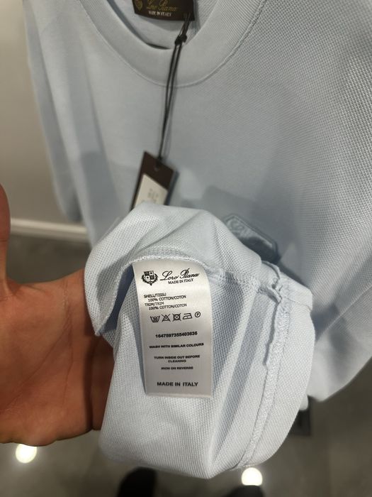 Тениска - Loro Piana Sky Blue