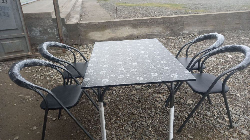 4tali Turkiya materialidan qilingan stol stul