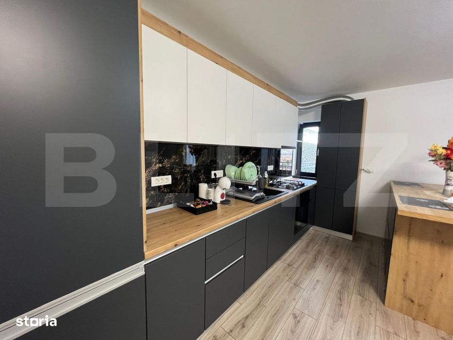 Apartament modern cu terasa de 15 m2 si priveliste panoramica – 58 m