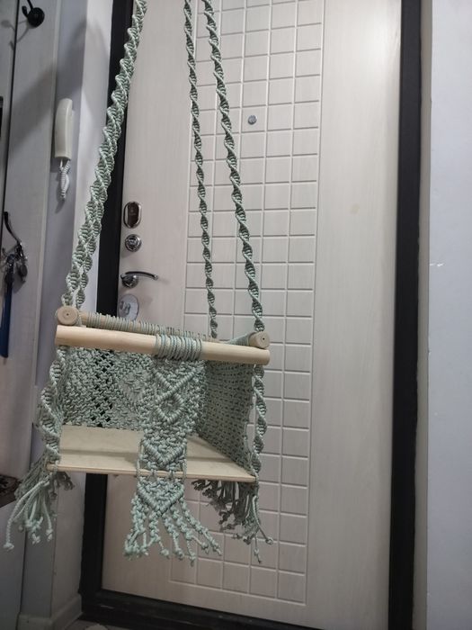 Детские качели, ручная работа, макраме.