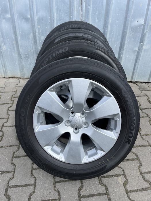 Jante aliaj 5x100mm, anvelope vara 225/60 R17 Subaru Forester, Outback