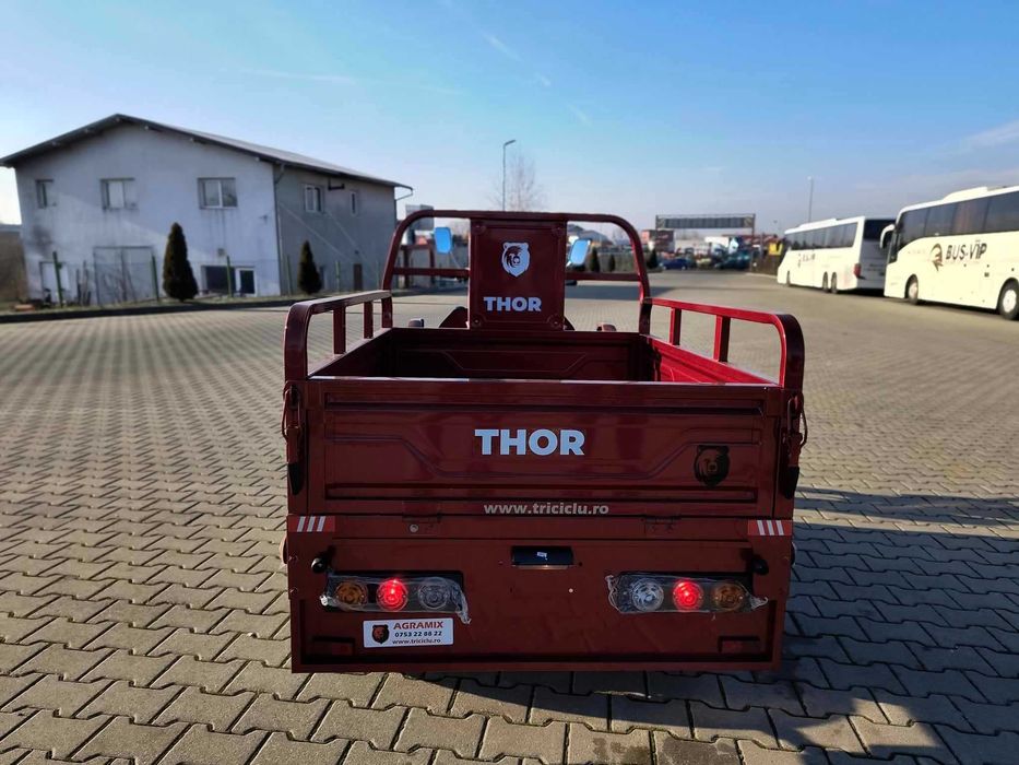 Triciclu electric nou THOR STAR visiniu fara cabina 1200 W Agramix