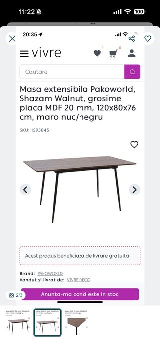 Masa extensibila