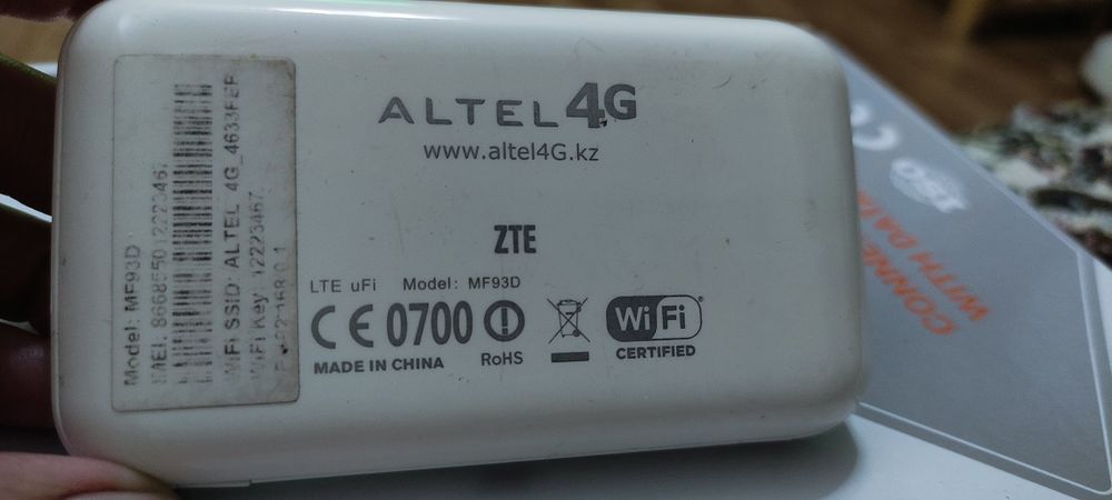 Роутер altel 4g.model MG93D