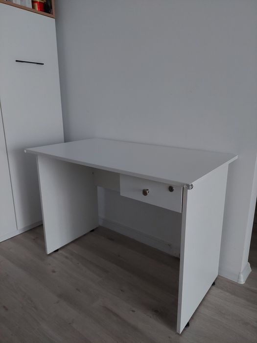 Birou alb cu sertar 110 x 60