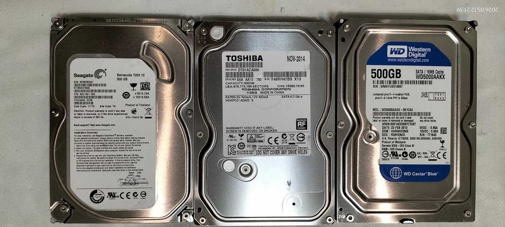Жесткий диск 500Гб 3,5" для ПК