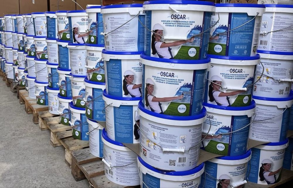 Stekloxolst Oscar Rossiya va tayyor kleylari 10kg Стеклохолст Флизелин