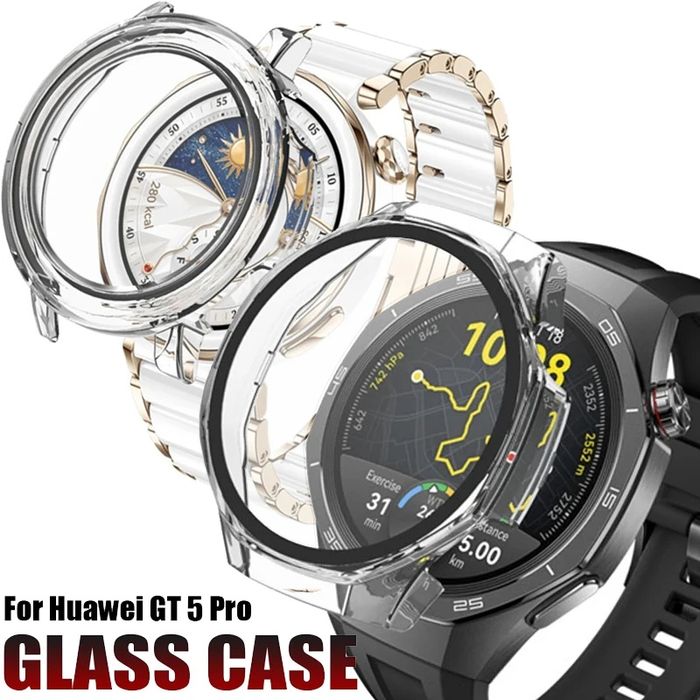 Huawei Watch GT5 GT5 Pro 41 42 46/Твърд удароустойчив кейс с протектор