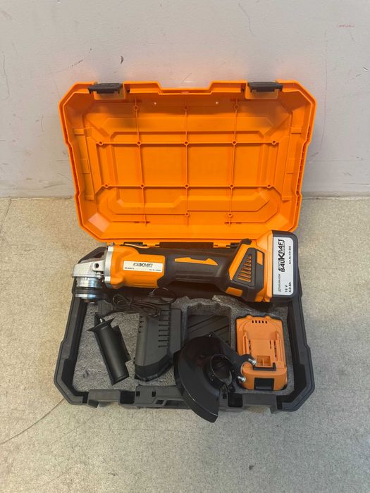 Ъглошлайф безчетков Ø125mm 18V 2x4Ah куфар BK-BAG73
