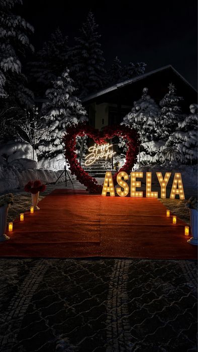 Именное поздравление на день рождения. Туған күн құттықтау. Оформление