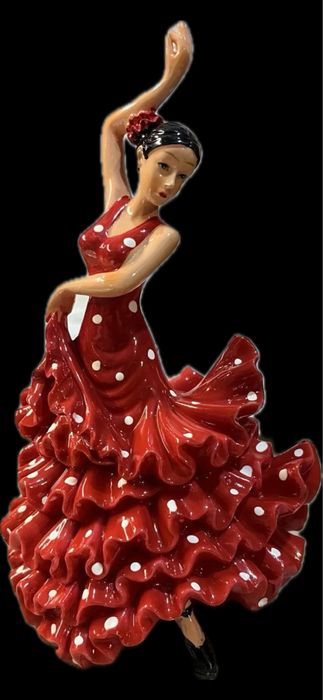 Ръчно рисувана фигурка на испанска танцьорка на фламенко