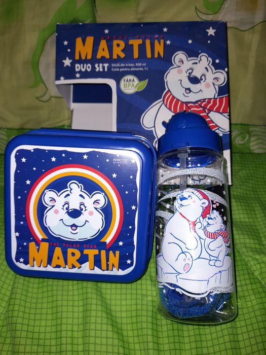 Set Disney sticluță + cutie alimente, noi nouțe
