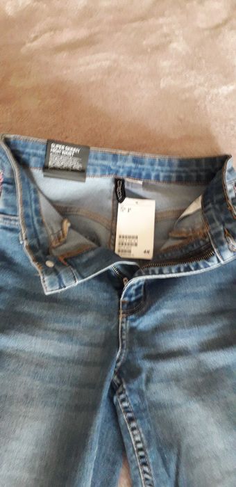 Дамски дънки H&M с тъкан кант
