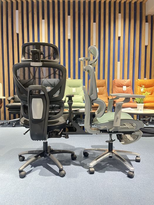 Скидка! Офисное сеточное кресло премиум класса модель Lucky bear green