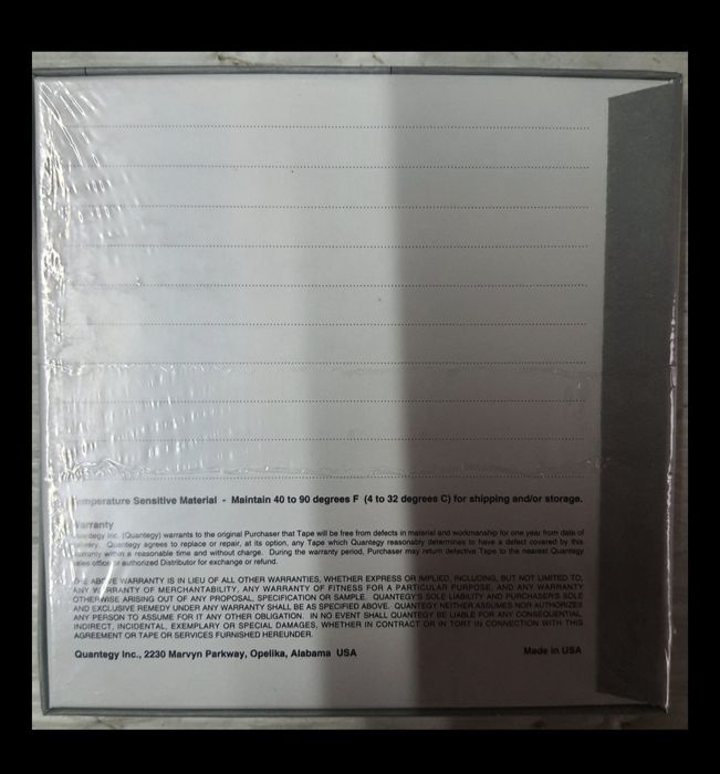 Vând bandă de magnetofon QUANTEGY 652