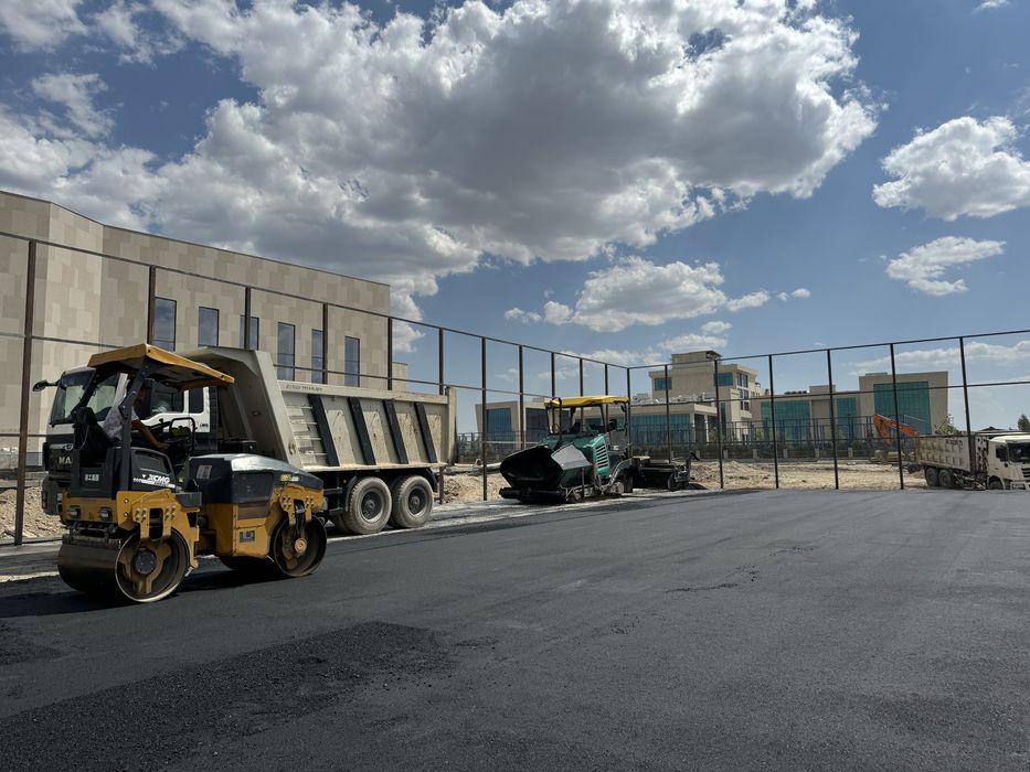 Асфальтирование.Дорожная разметка.Asfalt va yol chizish xizmati