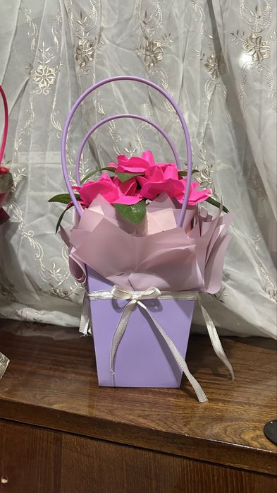 Цветы мыльные букеты 5 шт