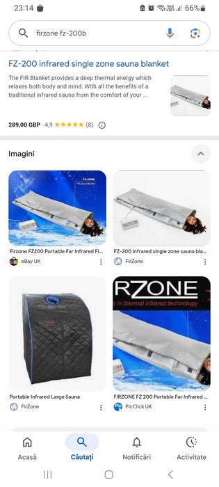 Pătură de saună cu infraroșu Firzone, FZ-200, trimit in tara