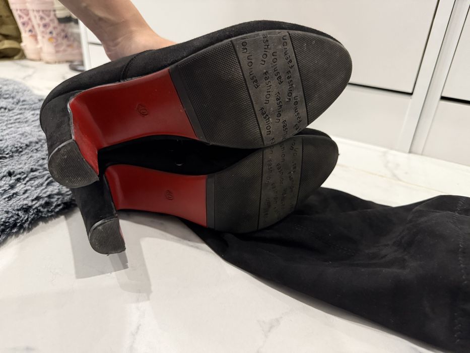 Дамски дълги ботуши 40