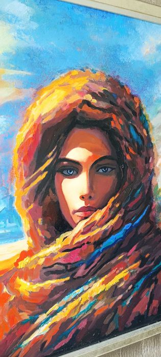 Прекрасна картина - масло, 133см/93см с  рамката