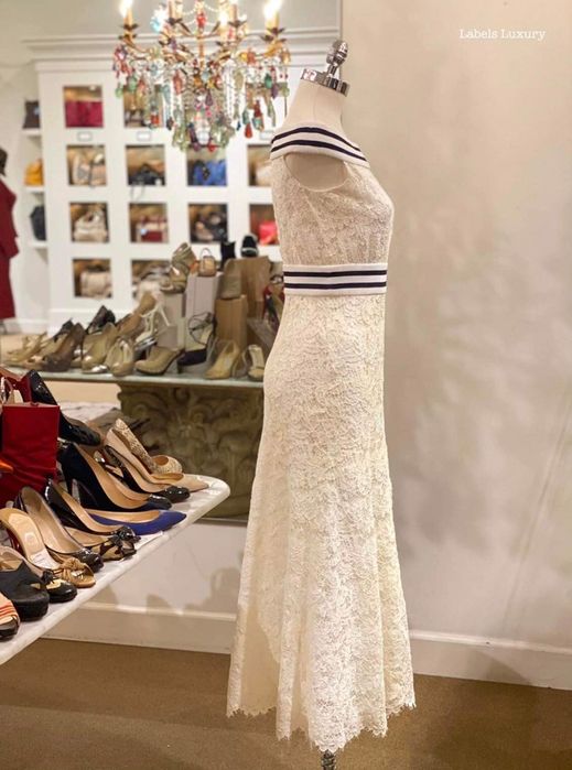 CHANEL Lace Dress S оригинална рокля