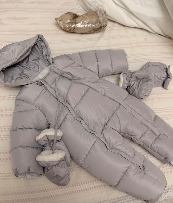 НОВЫЙ детский зимний комбинезон 80см