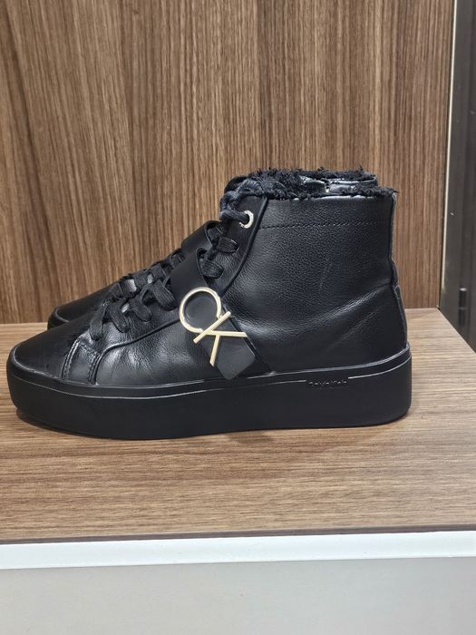 Кожени кецове Calvin Klein