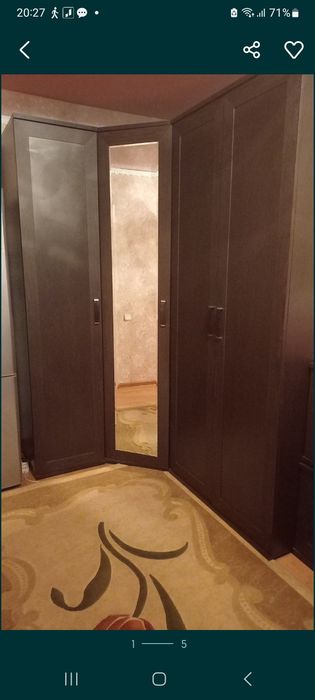 Угловой шифоньер для спальни