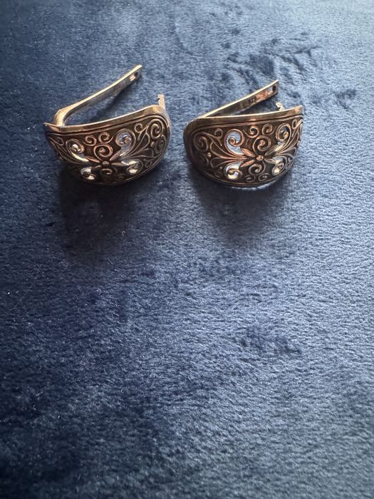 Серьги винтажные, серебро