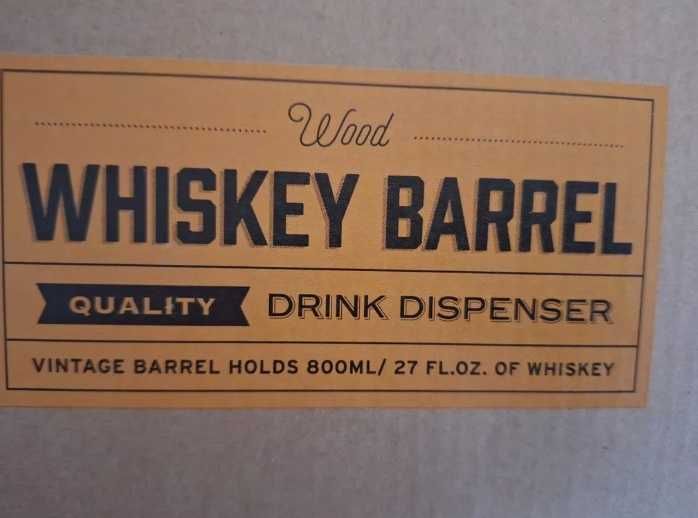 Дървено буре / бъчва за уиски-подаръчен комплект-Диспенсър / Декантер