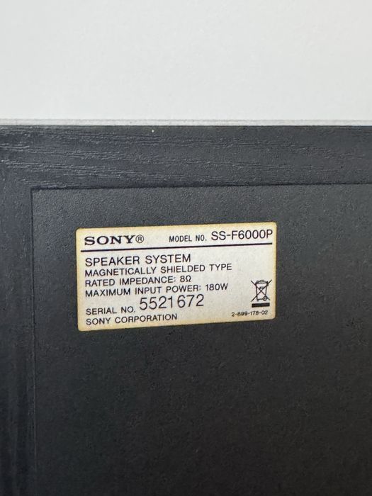 Boxe Sony SS-F6000P