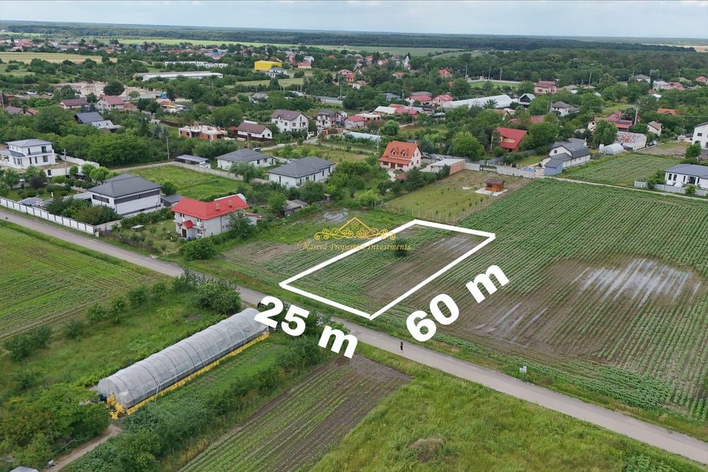 Teren 1500 mp Caciulati Moara Vlasiei, cu utilități