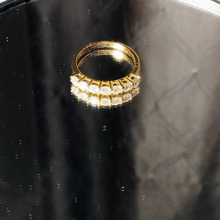 Кольцо-дорожка с бриллиантами