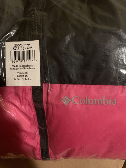 Columbia Puffect winter Jacket Black & Pink
