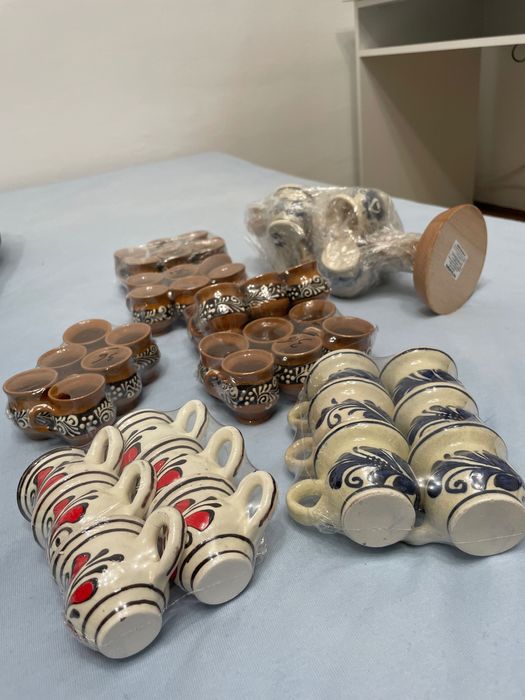 Căniță ceașcă de țuică tradițională, ceramică - 50 buc x 6 lei bucata