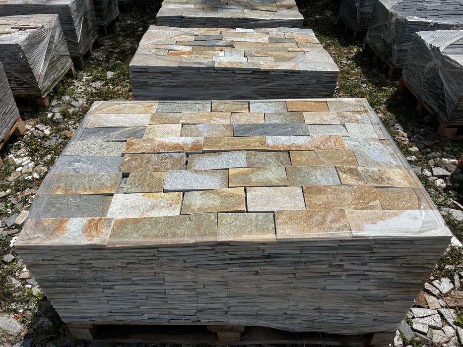 Естествен камък оформен - мултиколор