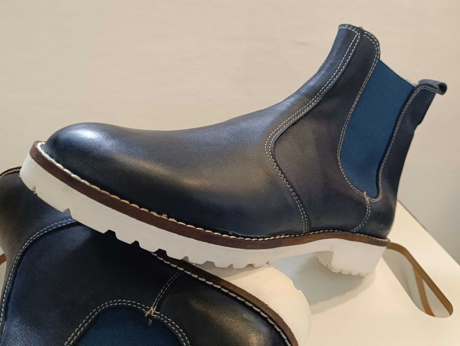 Ghete chelsea plain toe Lavoratione Artigianale NOI piele naturala